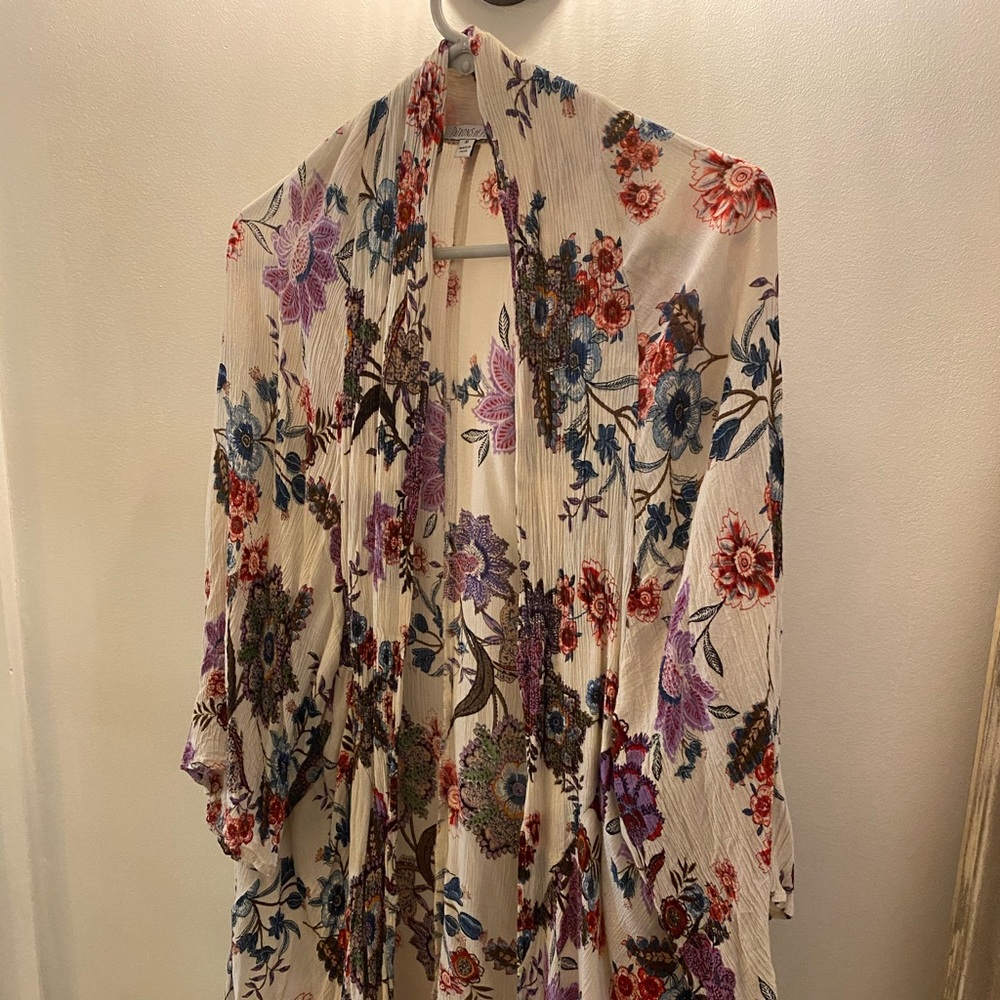Long floral kimono